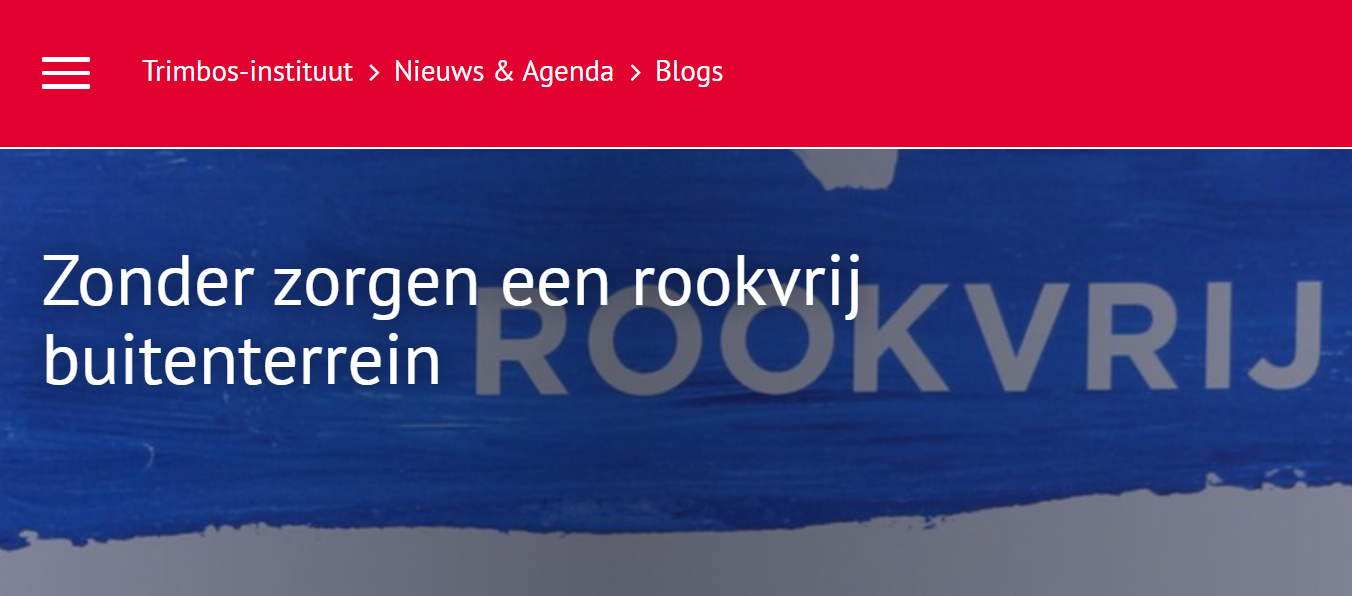 Blog over rookvrij maken van buitenterrein