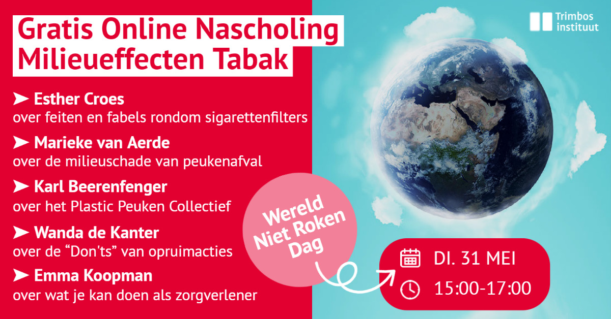 Nascholing ‘Milieueffecten tabak’ op 31 mei