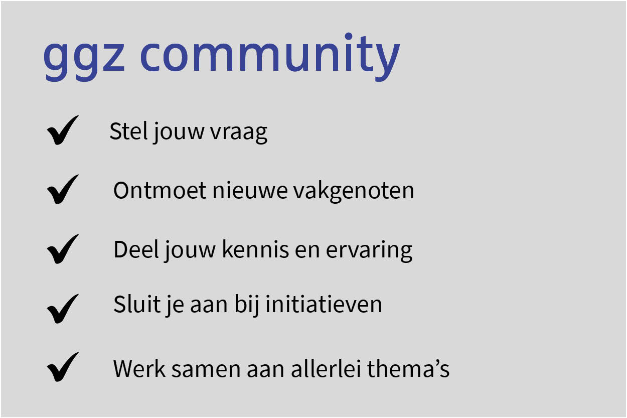 GGZ community van de Nederlandse GGZ